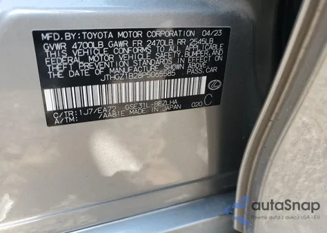 2023 Lexus Is 350 F Sport Design from USA, damaged, VIN JTHGZ1B28P5065585